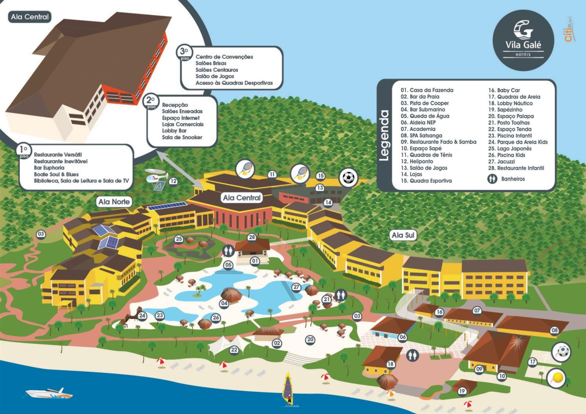 Vila Gale Eco Resort Angra Angra dos Reis Exterior foto Map of the resort